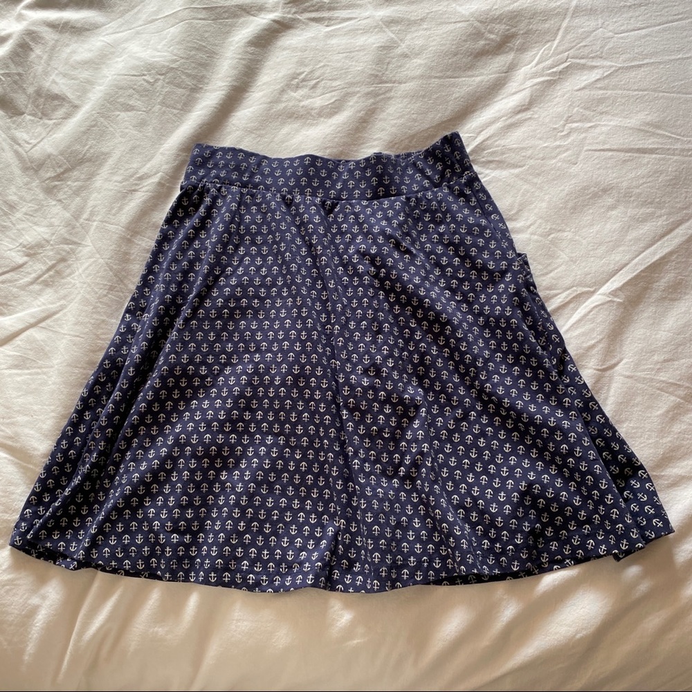 KING LOUIE Cute Anchors Pattern Blue Skirt - S Only available til Jan 6